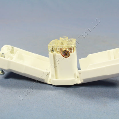 Leviton White Python Industrial Cord Connector Nema 6-15 6-15R 15A 250V 8659-V