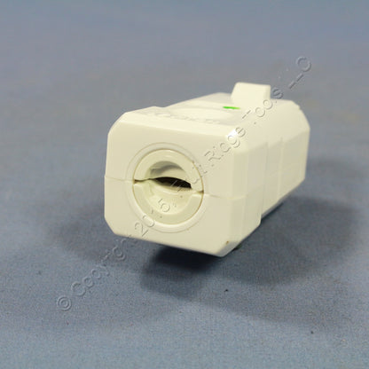 Leviton White Python Industrial Cord Connector Nema 6-15 6-15R 15A 250V 8659-V