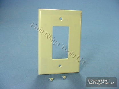 Leviton 86601 Ivory 1-Gang Decora GFCI GFI Plastic Oversize Wallplate Cover