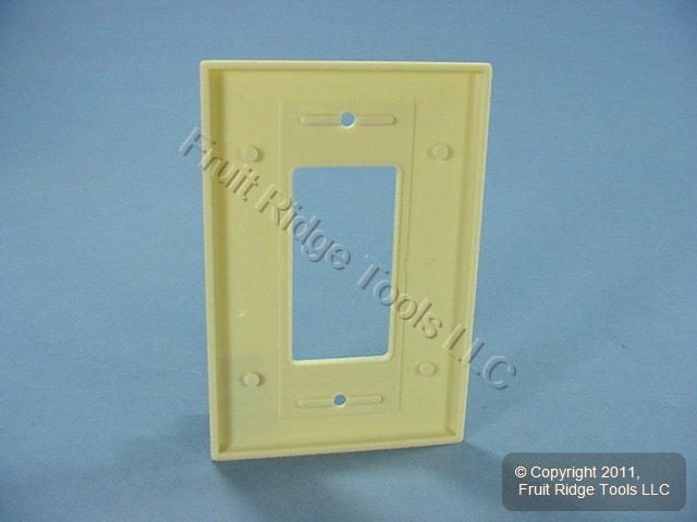 Leviton 86601 Ivory 1-Gang Decora GFCI GFI Plastic Oversize Wallplate Cover