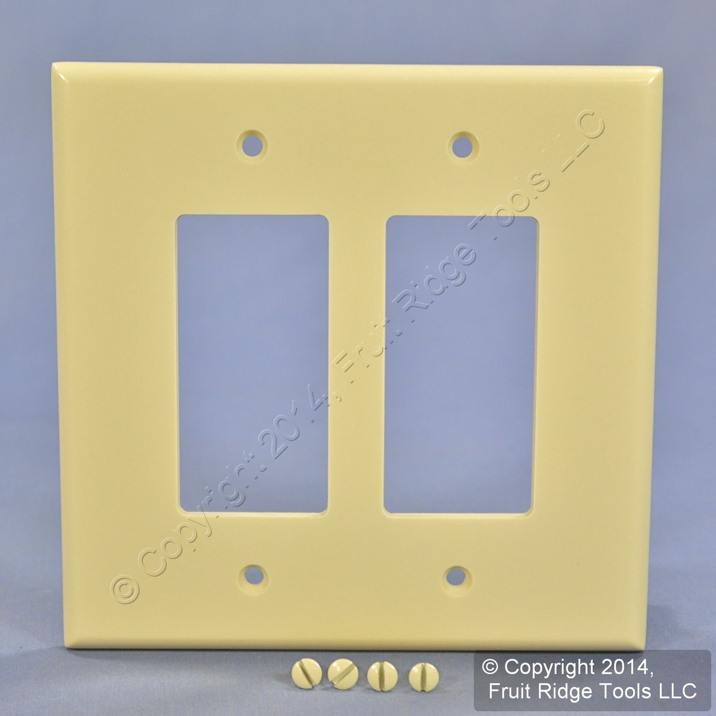 Leviton Oversize Ivory 2-Gang Leviton Decora Wallplate Gfci Jumbo Cover 86602