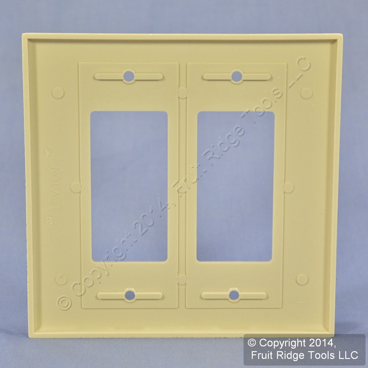 Leviton Oversize Ivory 2-Gang Leviton Decora Wallplate Gfci Jumbo Cover 86602