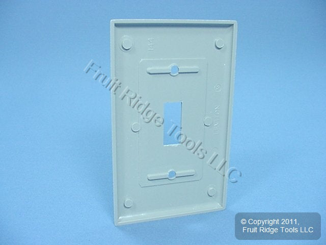 Leviton 87001 Gray 1-Gang Toggle Switch Plastic Standard Wallplate Cover Plate