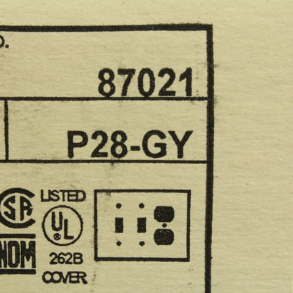 Leviton 87021 Gray 3-Gang Toggle Duplex Plastic Standard Wallplate Cover 10-pack