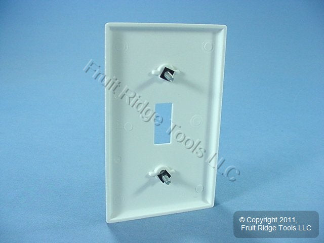 Leviton 88001 White 1-Gang Toggle Switch Plastic Standard Wallplate Cover Plate