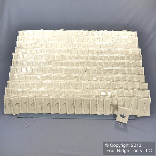 Leviton 88004 White Residential 1.406" Receptacle Wallplate Outlet Covers 250pcs
