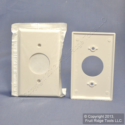 Leviton 88004 White Residential 1.406" Receptacle Wallplate Outlet Covers 250pcs