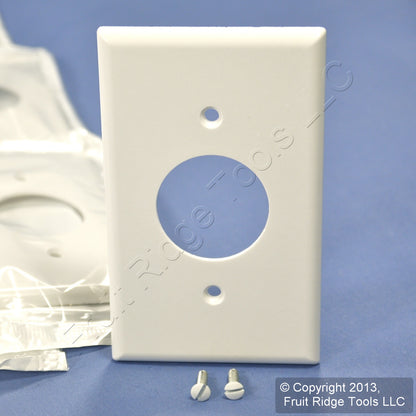 Leviton 88004 White 1-Gang 1.406" Outlet Plastic Standard Wallplate Cover 25pcs