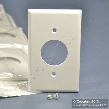 Leviton 88004 White 1-Gang 1.406" Outlet Plastic Standard Wallplate Cover 40pcs