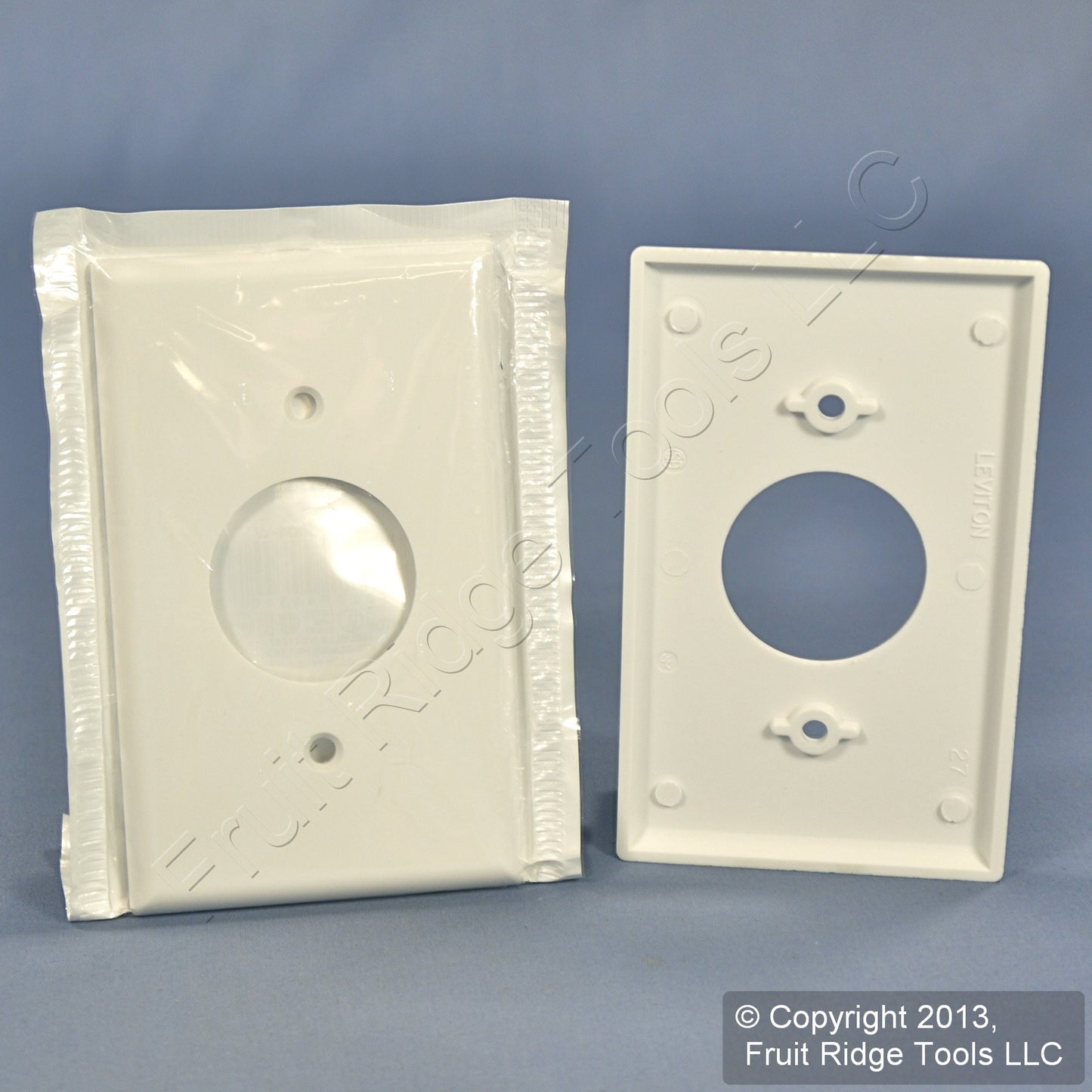 Leviton 88004 White 1-Gang 1.406" Outlet Plastic Standard Wallplate Cover 40pcs