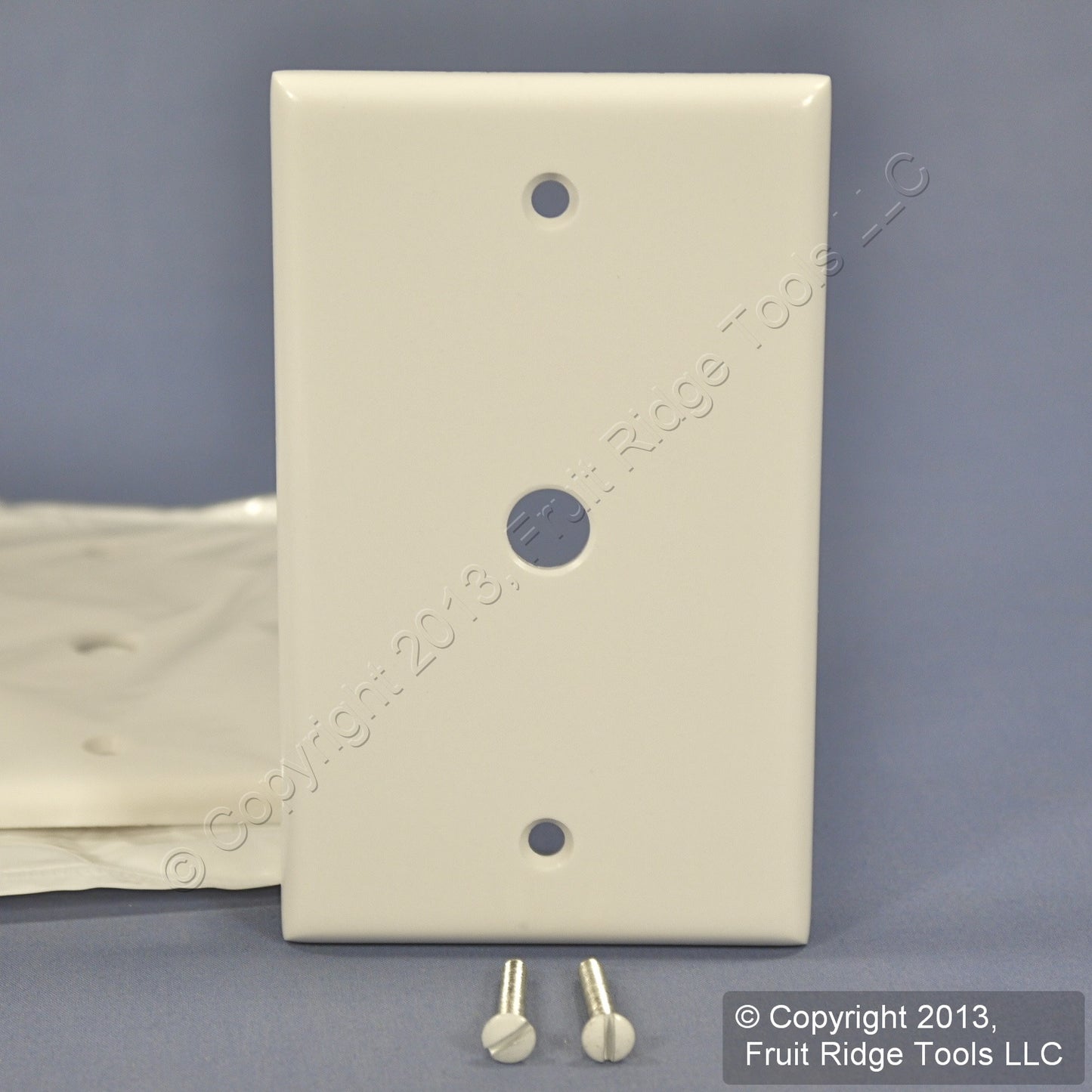 Leviton 88013 White 1-Gang Phone .406" Plastic Wallplate Cover Box Mount 4pcs