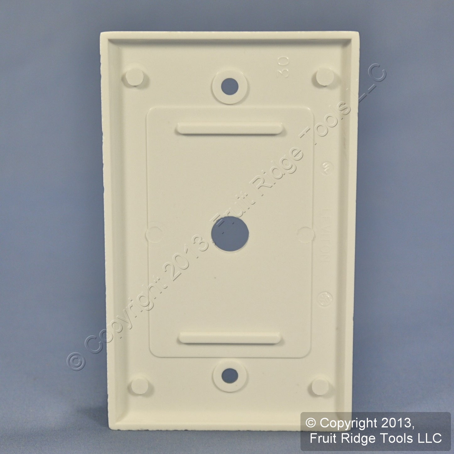 Leviton 88013 White 1-Gang Phone .406" Plastic Wallplate Cover Box Mount 4pcs