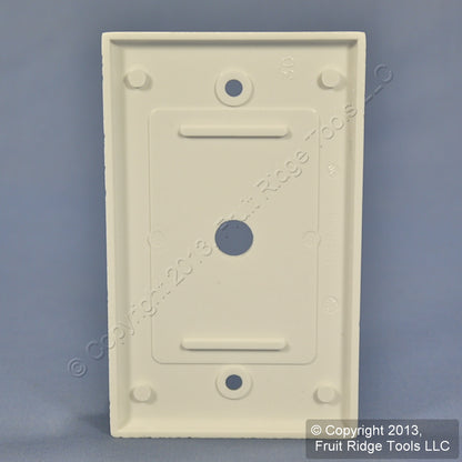 Leviton 88013 White 1-Gang Phone .406" Plastic Wallplate Cover Box Mount 4pcs