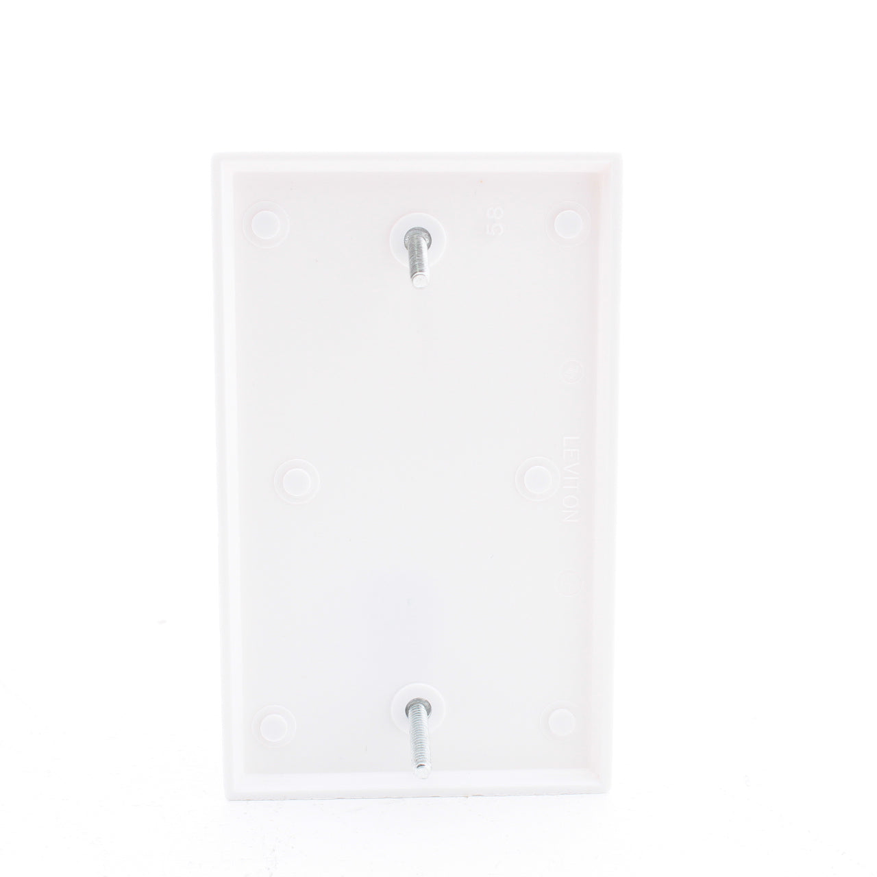 Leviton 88014 White Blank Cover Wallplate Box Mounts 40-Pack