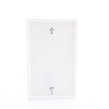 Leviton 88014 White Blank Cover Wallplate Box Mounts 40-Pack