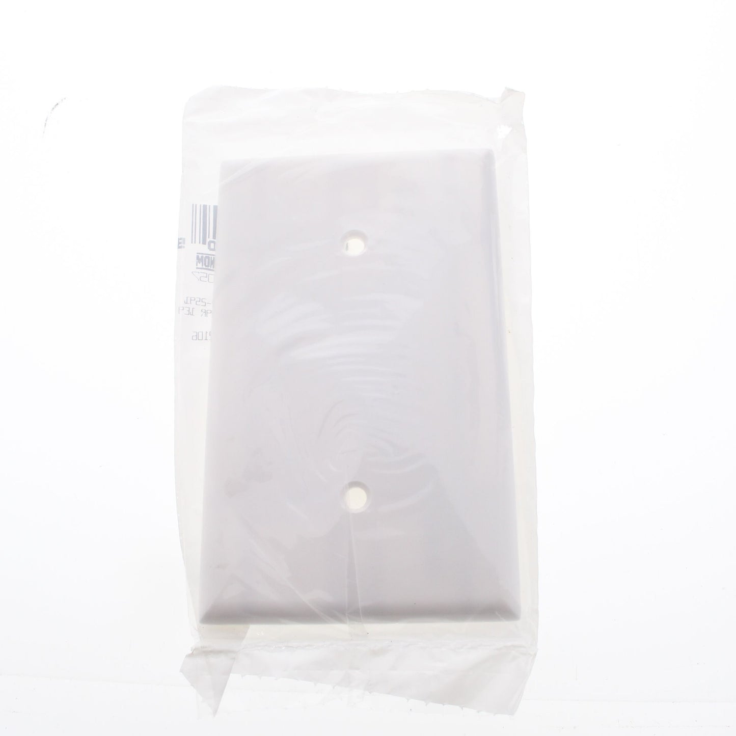 Leviton 88019 White 1-Gang Blank Plastic Standard Wallplate Cover Strap Mount