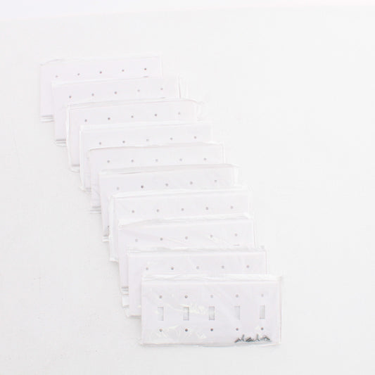Leviton 88023 White 5-Gang Toggle Switch Cover Wall Plates Switch Plates 10-Pack