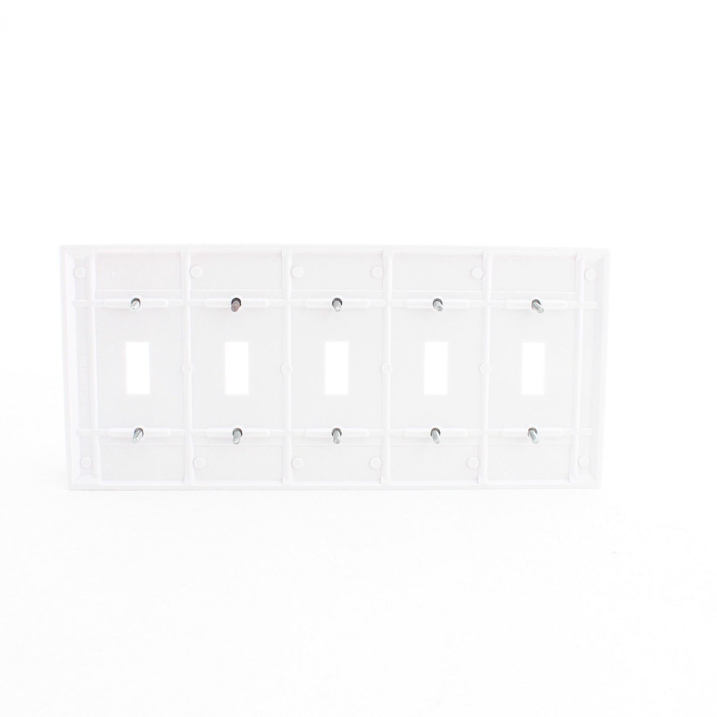 Leviton 88023 White 5-Gang Toggle Switch Cover Wall Plates Switch Plates 10-Pack