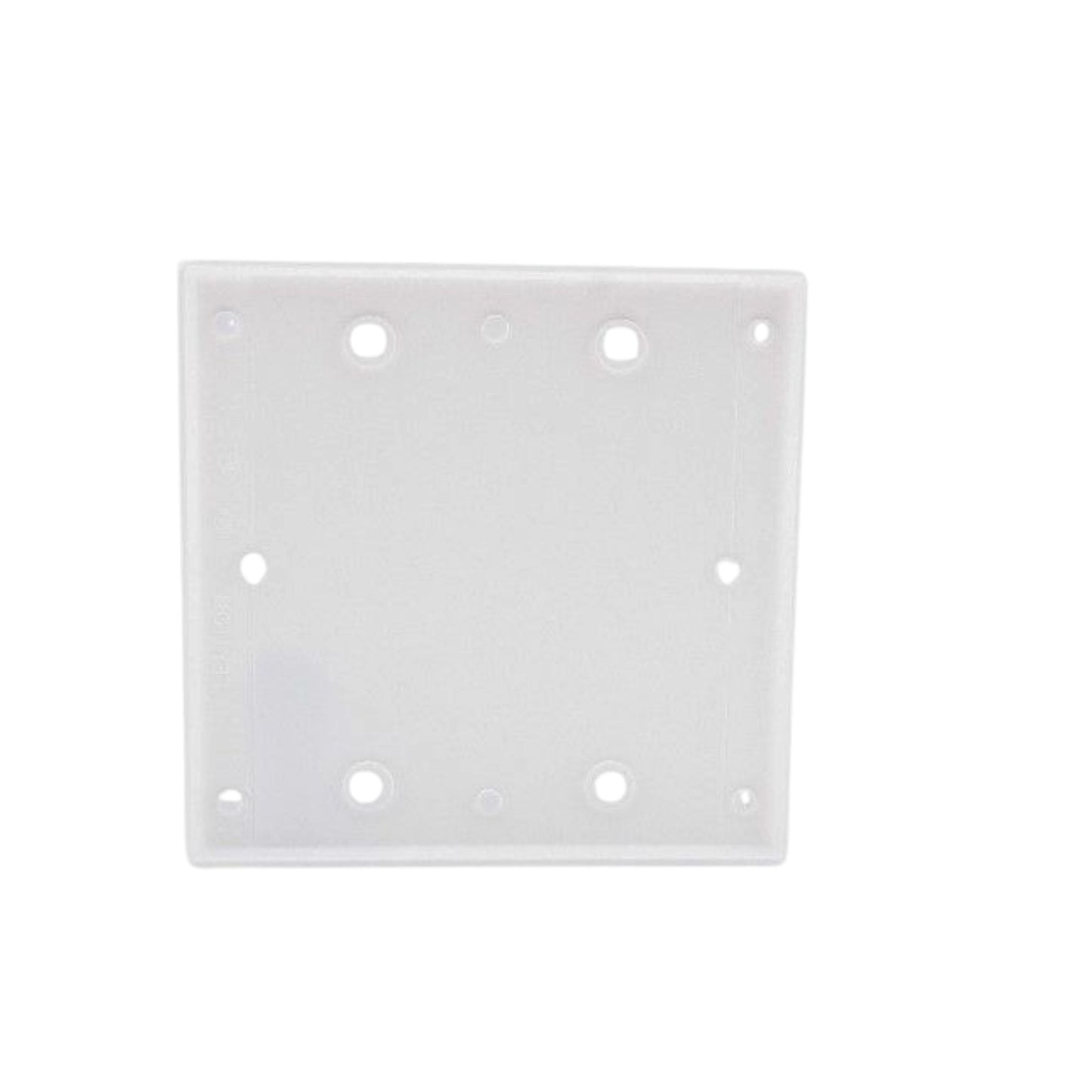 Leviton 88025 White 2-Gang Blank Plastic Standard Size Wallplate Cover Box Mount