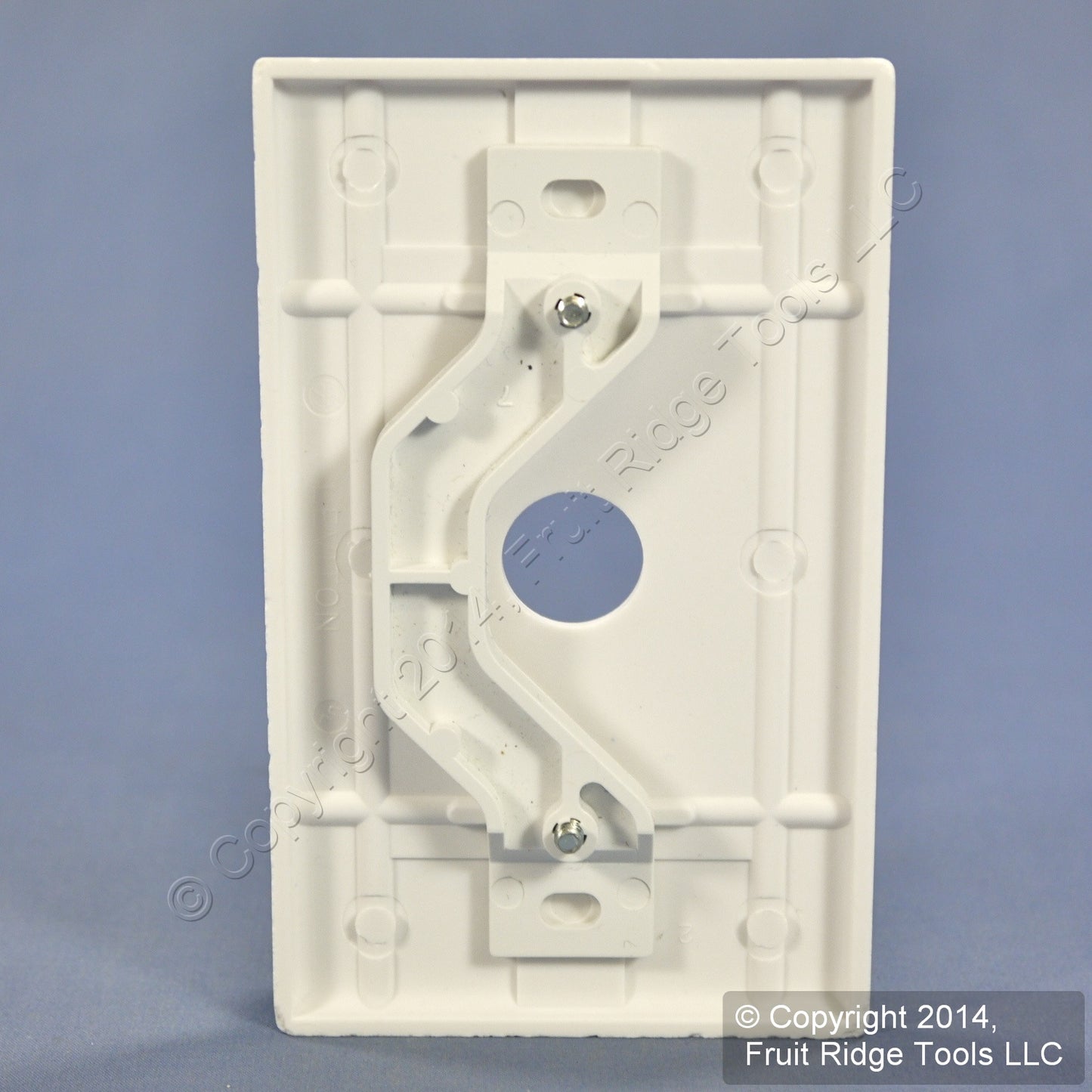 Leviton 88037 White 1-Gang Telephone .625" Cable Thermoset Wallplate Strap Mount
