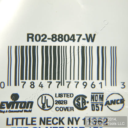 Leviton White 3G Combo Switch/Outlet Wallplate Duplex Receptacle Cover 88047