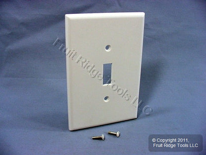 Leviton 88101 White 1-Gang Toggle Switch Plastic Oversize Wallplate Cover Plate