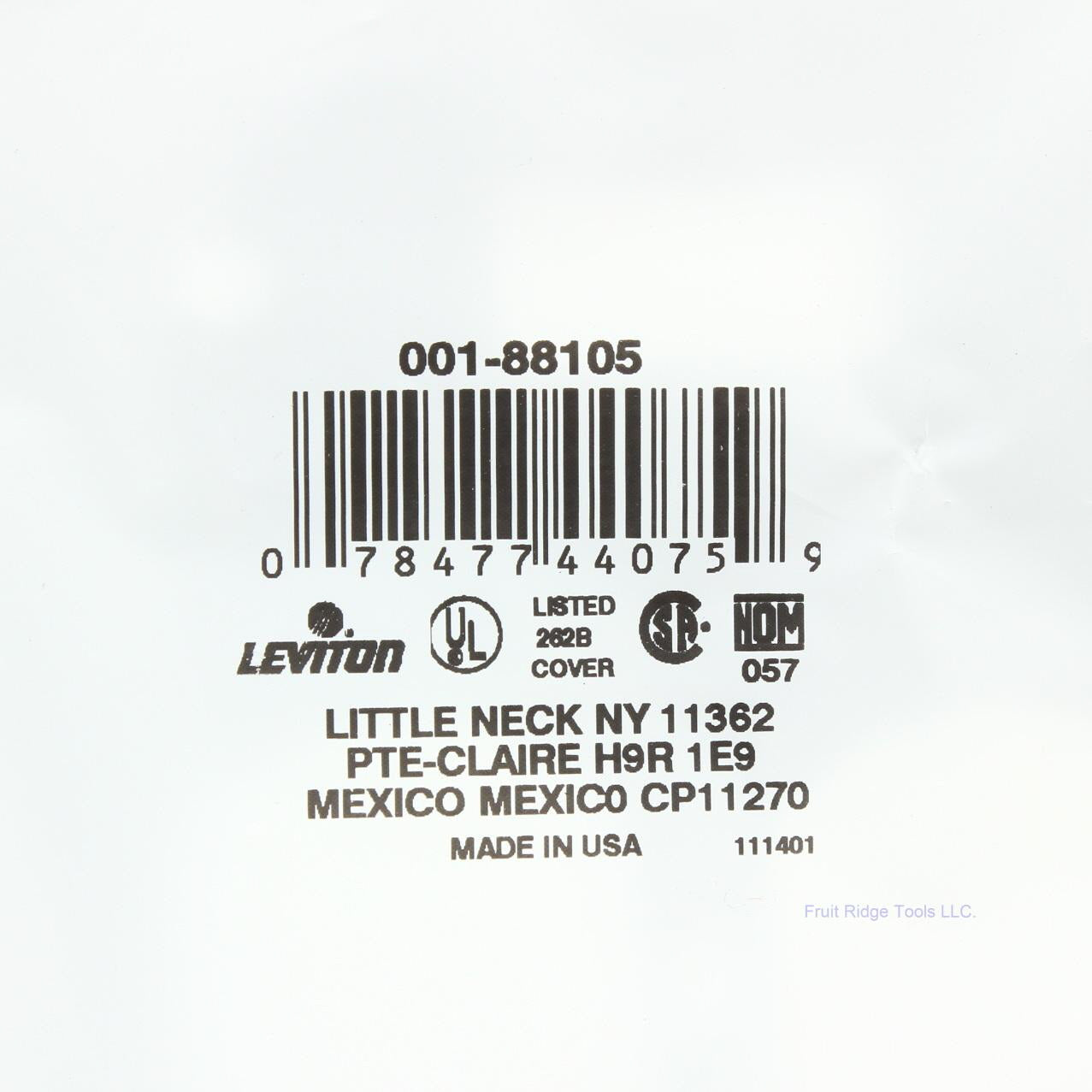 Leviton 88105 White 2-Gang Plastic Oversize Toggle Duplex Outlet Wallplate Cover
