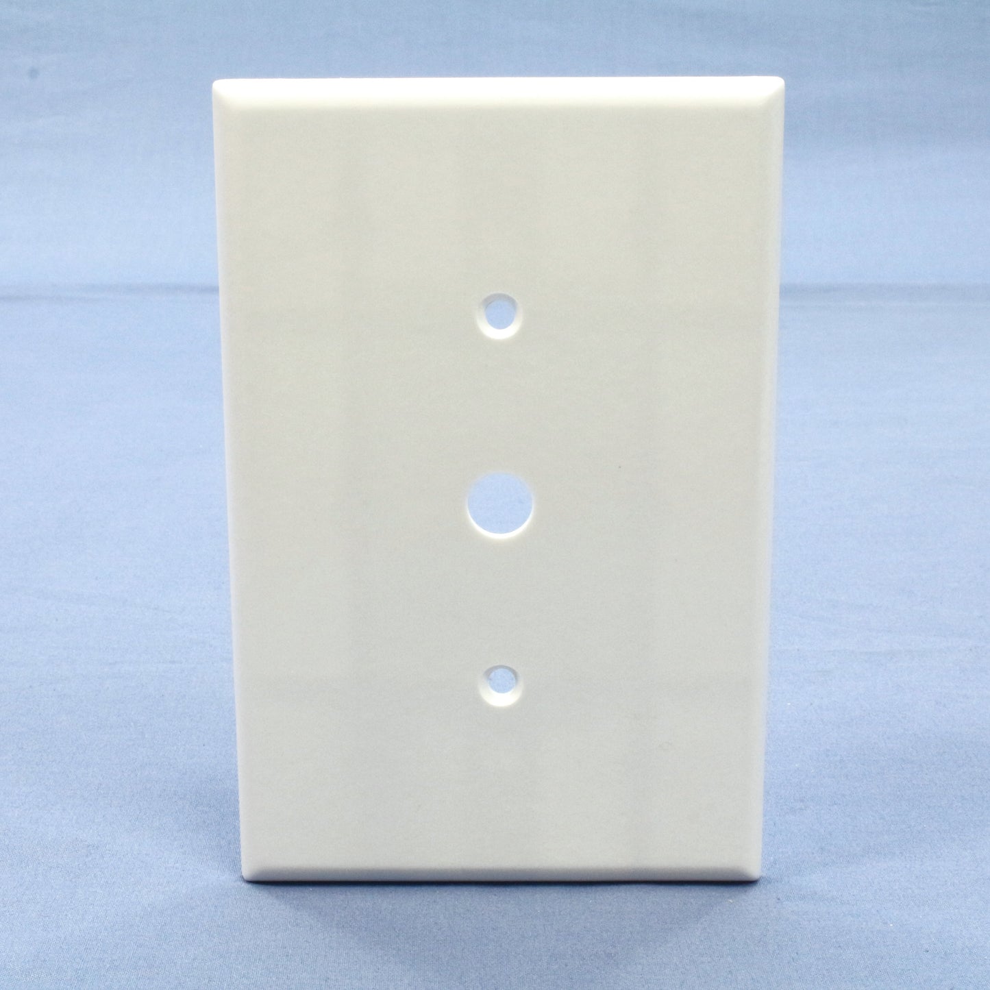 Leviton 88113 White 1-Gang Phone .406" Hole Plastic Wallplate Cover Strap Mount