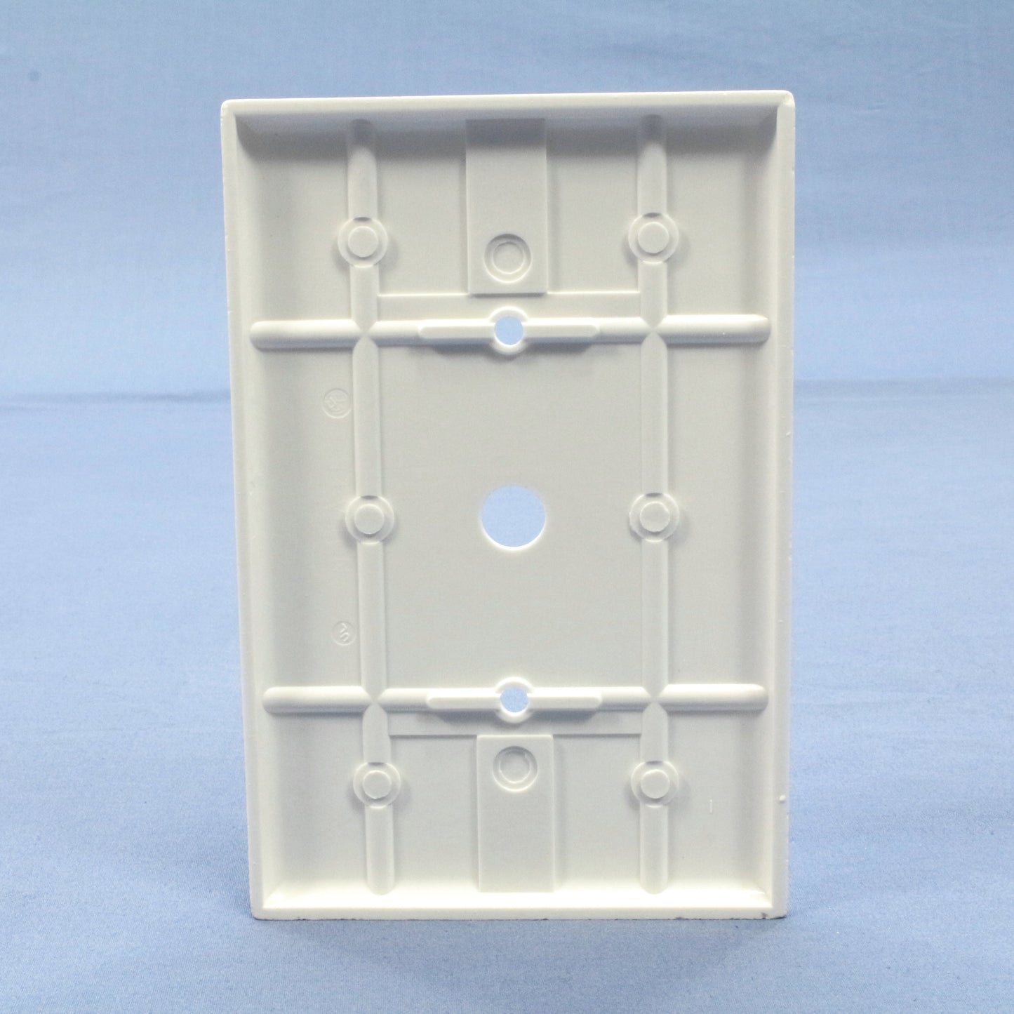 Leviton 88113 White 1-Gang Phone .406" Hole Plastic Wallplate Cover Strap Mount