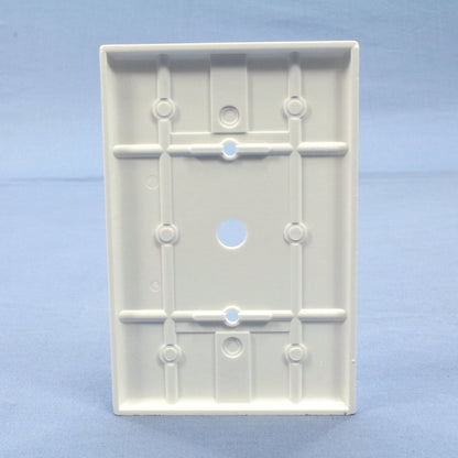 Leviton 88113 White 1-Gang Phone .406" Hole Plastic Wallplate Cover Strap Mount