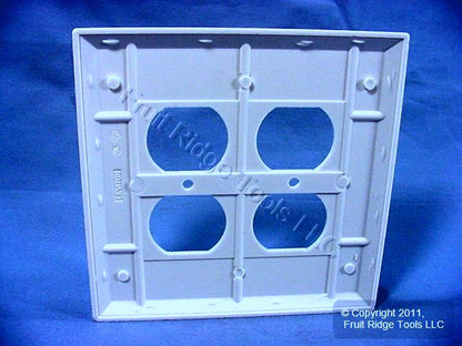 Leviton 88116 White Oversize 2-GANG Receptacle Wallplate Duplex Outlet Cover