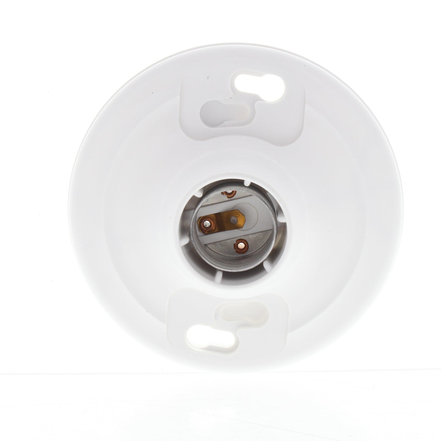 Leviton 8828 White Plastic Wall Ceiling Mount Medium Base Lampholder Switchless