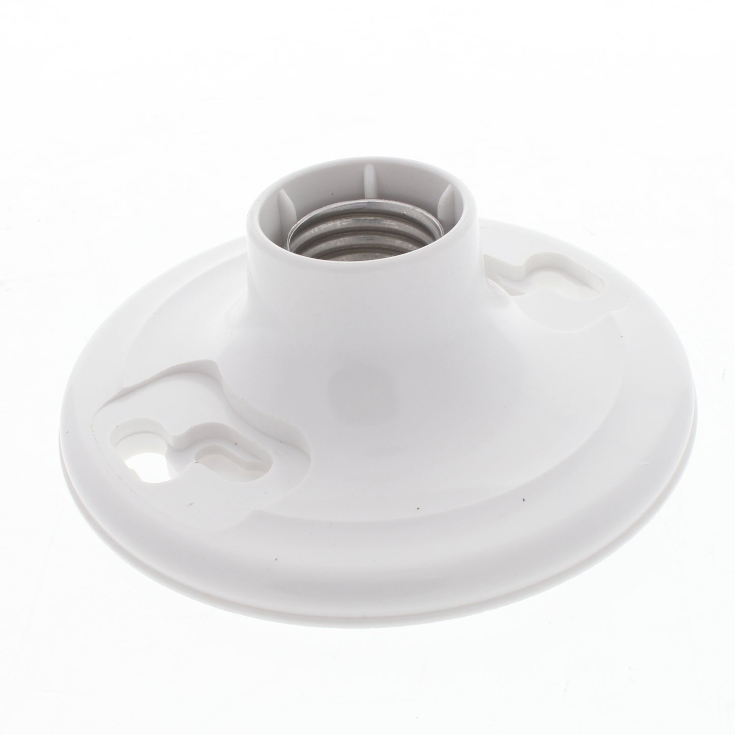 Leviton 8828 White Plastic Wall Ceiling Mount Medium Base Lampholder Switchless