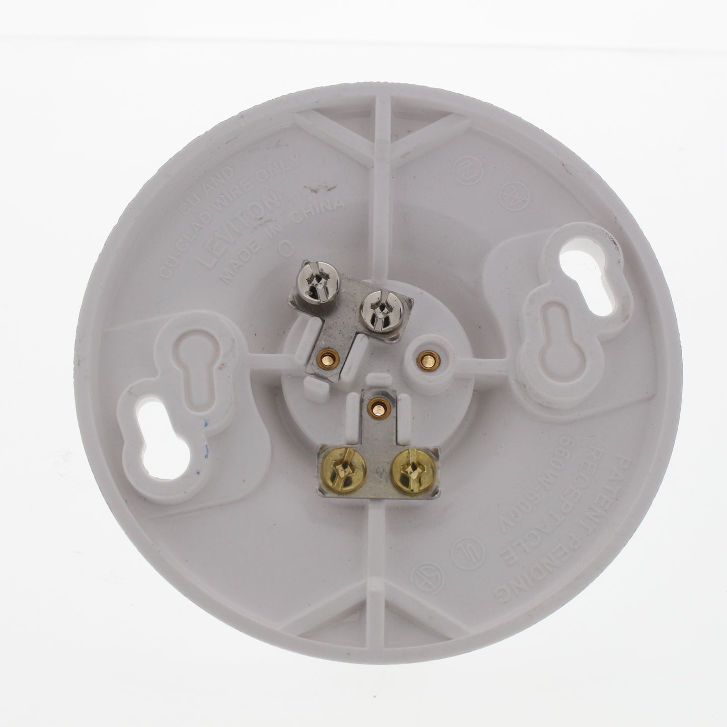 Leviton Urea Plastic Lampholder Medium Light Socket 660W 600V Bulk 8829-CW4
