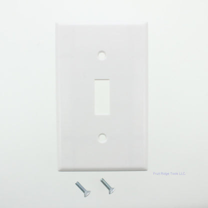 Leviton 88301 White 1-Gang Toggle Switch Plastic X-Deep Wallplate Covers 25pcs