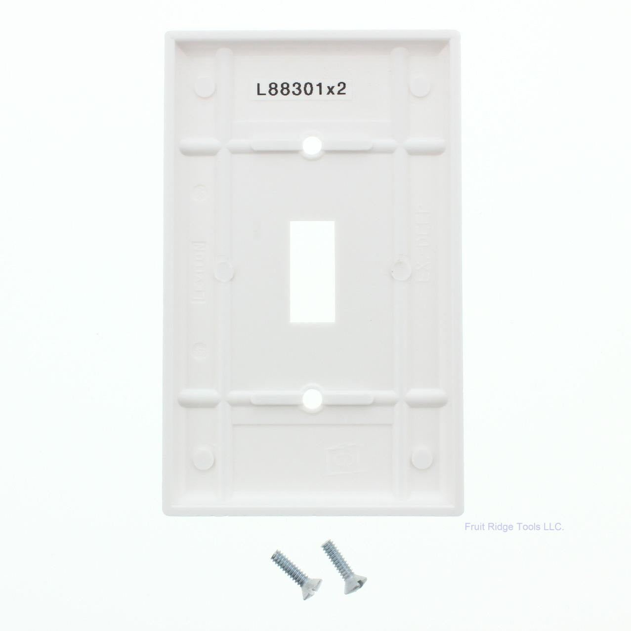 2 Leviton White Extra Deep Toggle Switch Cover Wall Plate Switchplates 88301