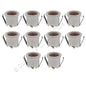 10 Leviton White Porcelain Lampholders Medium Base Snap-In 660W 250V