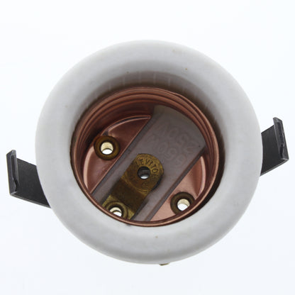 Leviton 8882-207 White Porcelain Lampholder Medium Base Snap-In 660W 250V