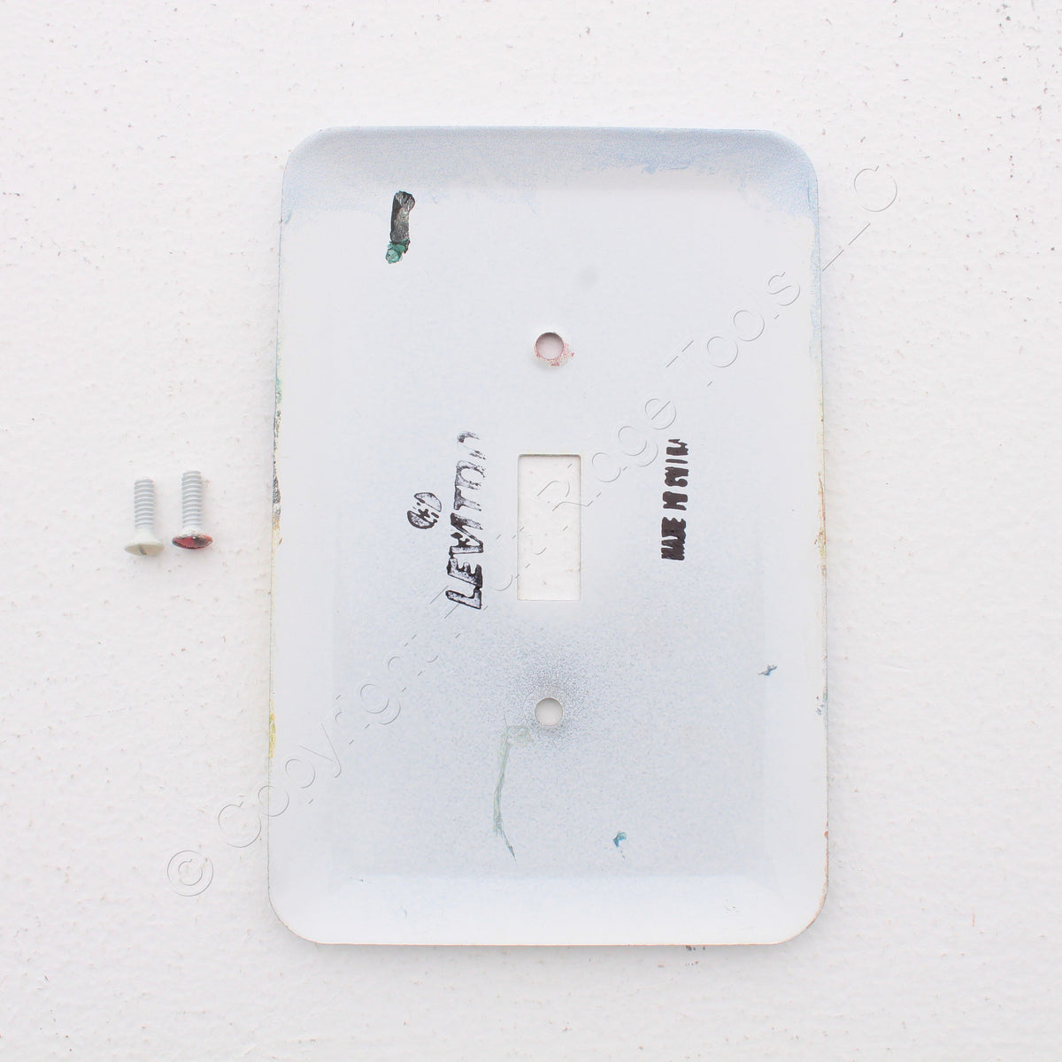 Leviton 89001-LGT 1-Gang Lighthouse Switch Metal Cover 5.25" Wallplates 10-Pack