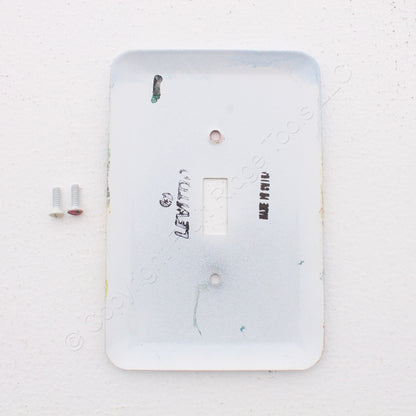 Leviton 89001-LGT 1-Gang Lighthouse Switch Metal Cover 5.25" Wallplates 10-Pack