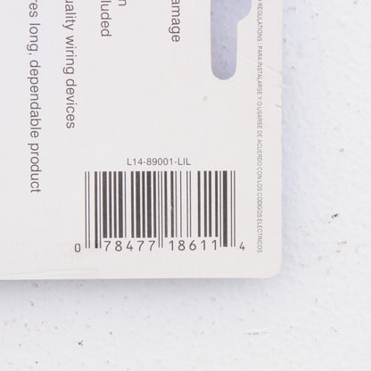 Leviton 1-Gang 89001-LIL Lilac Toggle Switch Metal Oversize Wallplate Cover