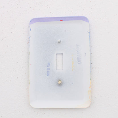 Leviton 89001-SEA Seashore 1-Gang Toggle Switch Metal Oversize Wallplate Cover