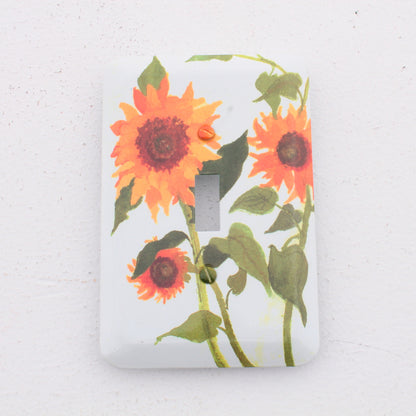 Leviton 89001-SFL Sunflower 1-Gang Toggle Metal Oversize Wallplate Cover 5-pack