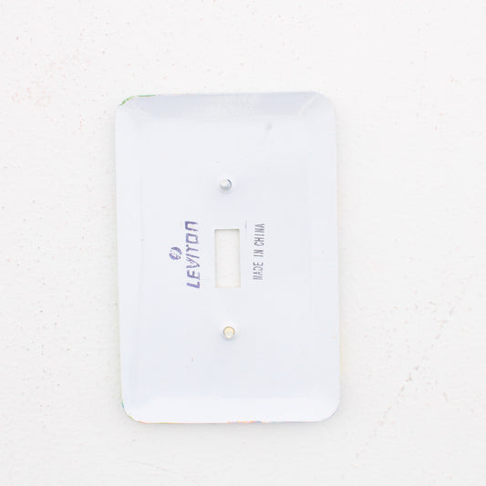 Leviton 89001-SHL Sea Shells 1-Gang Toggle Switch Metal Oversize Wallplate Cover