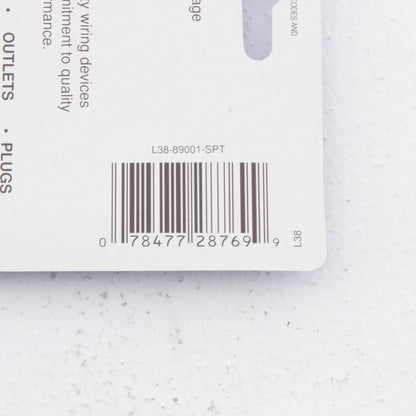 Leviton 89001-SPT Sports Theme 1-Gang Toggle Switch Metal Oversize Wallplate