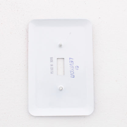 Leviton 89001-SPT Sports Theme 1-Gang Toggle Switch Metal Oversize Wallplate