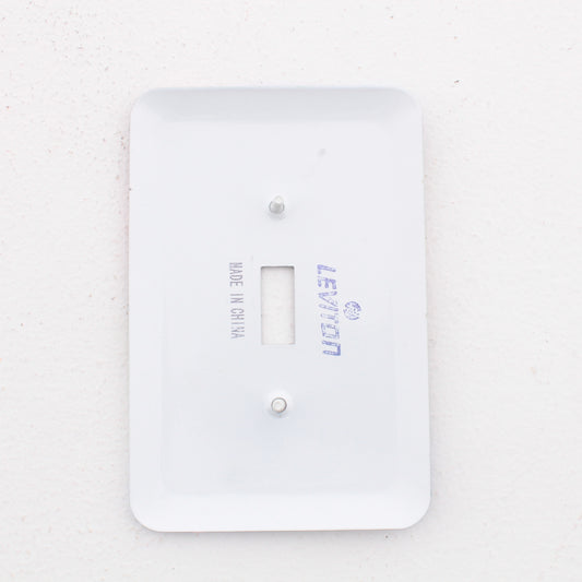 Leviton 89001-SPT Sports Theme 1-Gang Toggle Switch Metal Oversize Wallplate