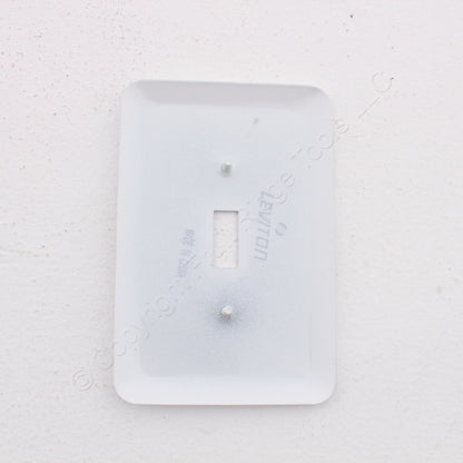 Leviton 89001-STK White Faceplate 1-Gang Toggle Switch Metal Stickers Wallplate