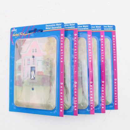 Leviton 89001-VHS Victorian House 1-Gang Toggle Metal Oversize Wallplates 5pcs