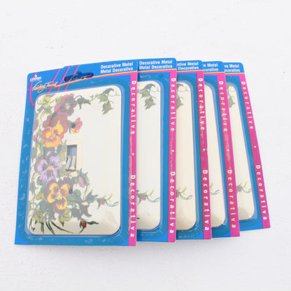 Leviton L89001-VIN Flower Vine 1-Gang Toggle Metal Oversize Wallplate Cover 5pcs
